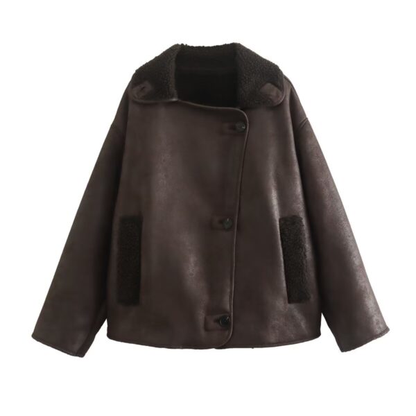 Bronzing Double Sided Jacket Coat - Image 5