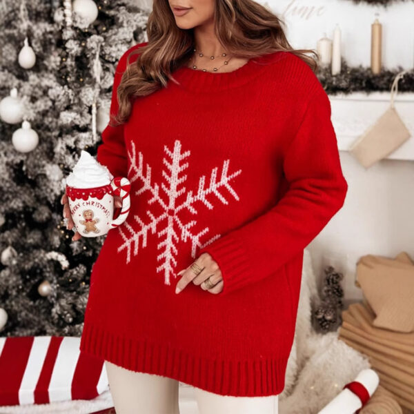 Christmas Pullover Sweater round Neck