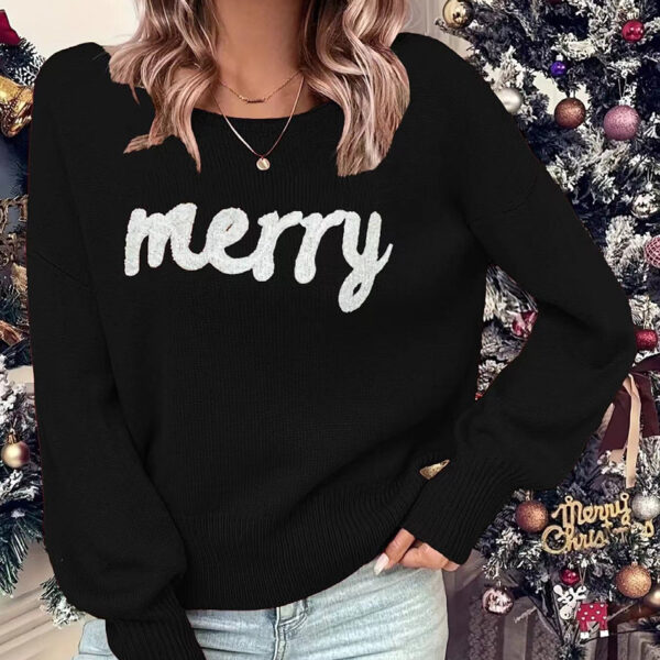 Christmas round Neck Long Sleeved Pullover - Image 4