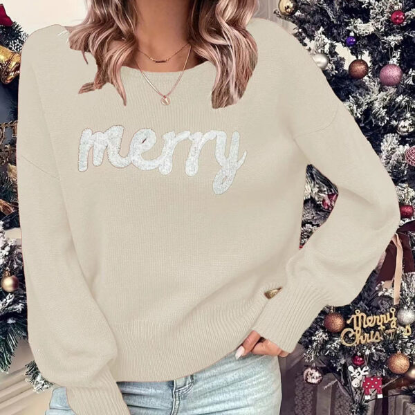 Christmas round Neck Long Sleeved Pullover - Image 3