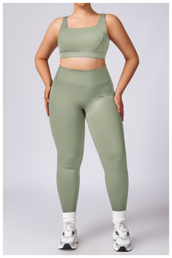 Plus Size Yoga Clothes Quick Drying Pilates Workout Outfit - Image 4