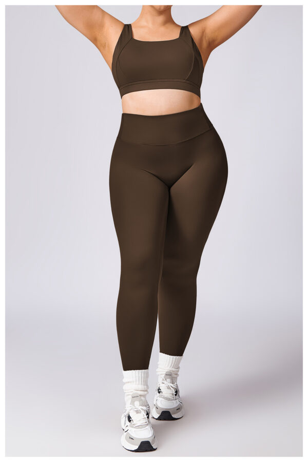 Plus Size Yoga Clothes Quick Drying Pilates Workout Outfit - Image 3