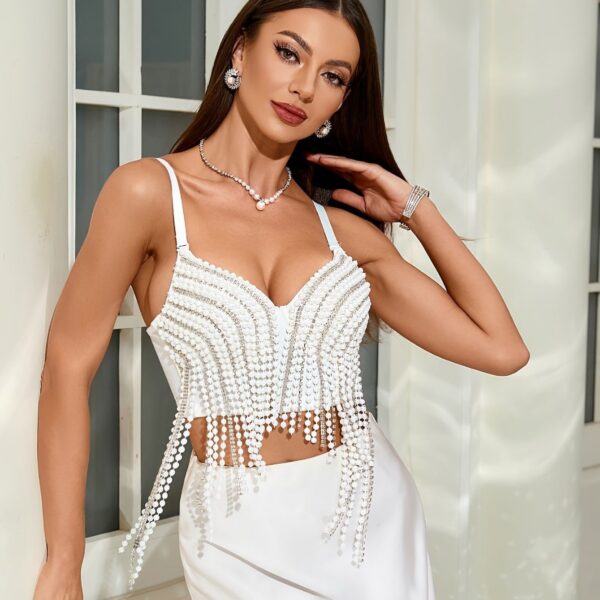 Pearl Diamond Boning Corset - Image 2