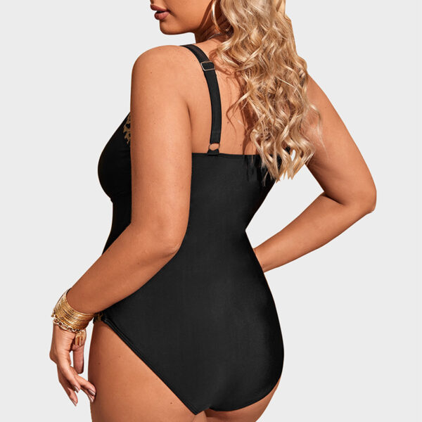 Plus Size Thermal Slimming Siamese Swimsuit - Image 5