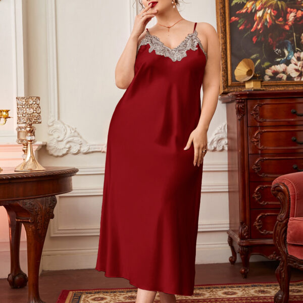 Plus Size Pajamas Suspender Skirt - Image 3