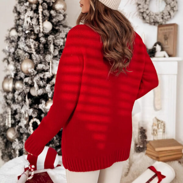 Christmas Pullover Sweater round Neck - Image 3