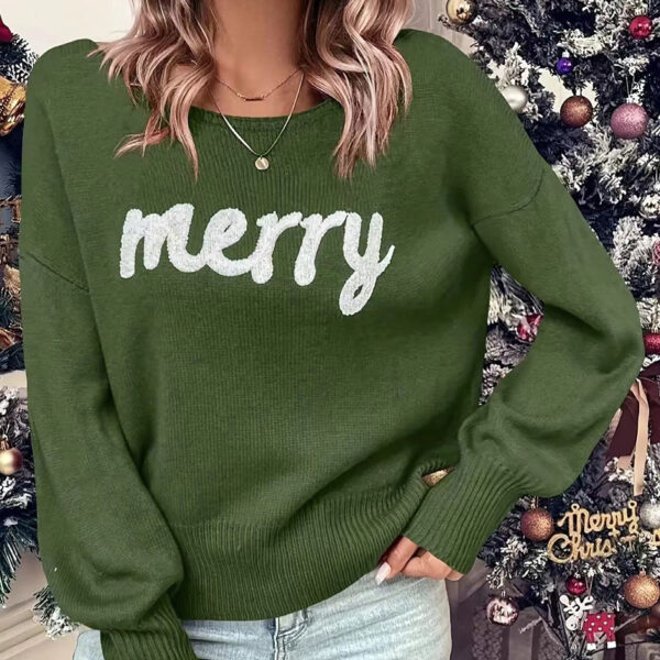 Christmas round Neck Long Sleeved Pullover - Image 2