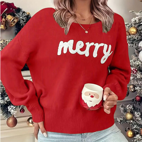 Christmas round Neck Long Sleeved Pullover